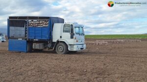 chacra mercado y productores transporte camion